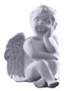 Cherub with hand on cheek Statue