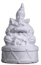 Clown on Drum Plaster Statue
