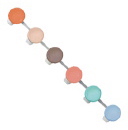Paint Pot Strip Pastel Colors