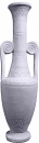 Greek Key Plaster Urn XL