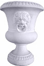Lion Face Plaster Urn