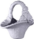 Spring Basket Plaster Statue