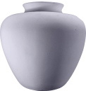 Smooth Round  Plaster Vase