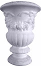 Ribbed Garland Plaster Urn Small