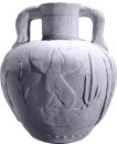 Howling Wolf  Plaster Vase