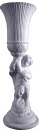 Cherub Holding Ribbed  Plaster Vase b