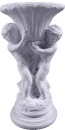 Two Cherub Plaster Urn