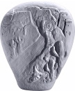 Southwestern Village Scene  Plaster Vase