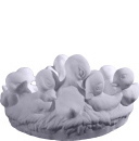 Duck Go Round  Plaster Vase
