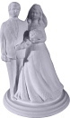 Bride and Groom Plaster Statue