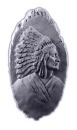 Indian Man Wood Carving Plaster Plaque