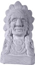 Indian Chief Bust on Base Plaster Statue Small