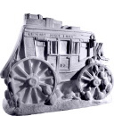 Stagecoach Plaster Statue