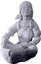 Indian Maiden with Basket Plaster Statue