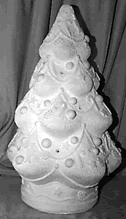Light Up Garland Tree statue