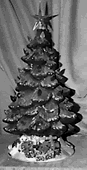 Light Up Tree with Star statue