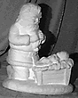 Santa Praying with Baby statue