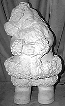 Santa with Hands on Belly statue