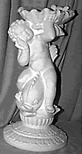 Cherub on Dolphin Vase