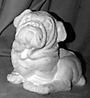 Bulldog Seated statue