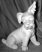 Terrier Ear Up statue