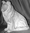 Collie Seated statue