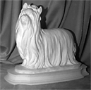 Yorkie Terrier statue