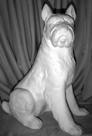 Schnauzer statue