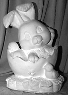 Bunny in Egg statue