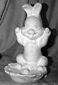 Bunny with Dish statue