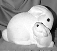Rabbit Family statue