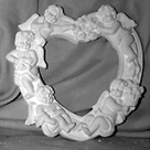 Heart Cherub Picture Frame