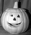 Light Up Two Piece Jack-O-Lantern statue