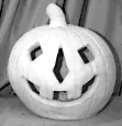 Light Up Textured Pumpkin statue