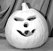 Light Up Medium Pumpkin statue