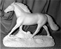 Horse Running statue