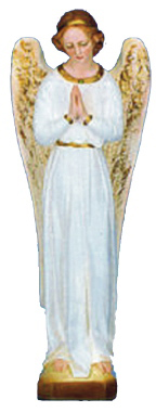 Angel Praying Plaster Statue PAINTED