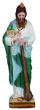 Saint Jude Plaster Statue PAINTED