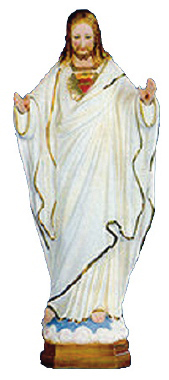 Pleading Christ Plaster Statue PAINTED White