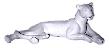 Cougar Lying Down Plaster Statue