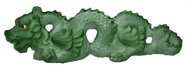 Dragon Plaster Statue Large