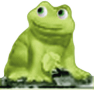 Frog Plaster Statue