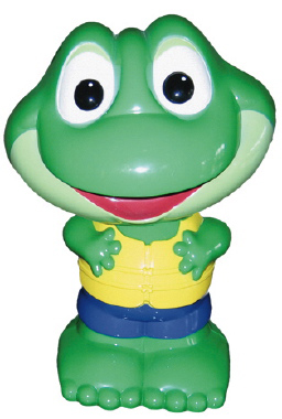 Freddy Frog Unpainted Plaster Piggy Bank