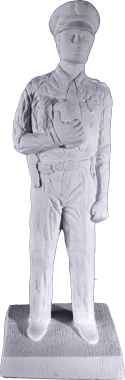 Policeman Plaster Statue