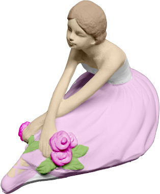 Delicate Ballerina Plaster Statue a