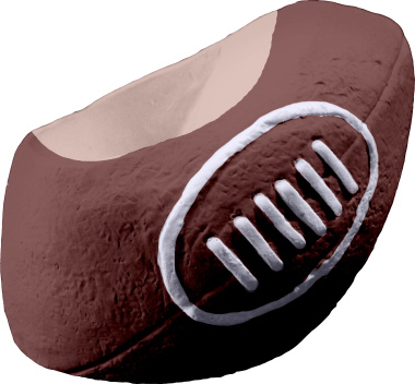 Football Plaster Cell Phone Holder