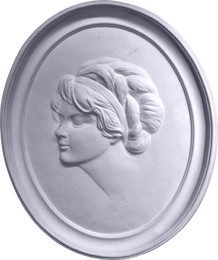 Gibson Girl Cameo D Plaster Plaque