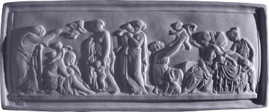 Mask Frieze Plaster Plaque