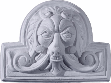 Lion Face Plaster Plaque