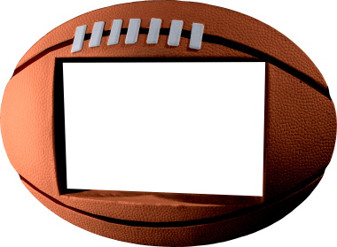 Football Plaster Picture Frame